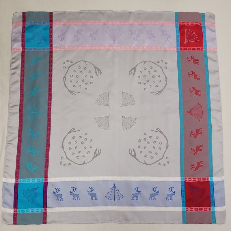 2312  Låavtegelijnie  / Lavvosjal Grå