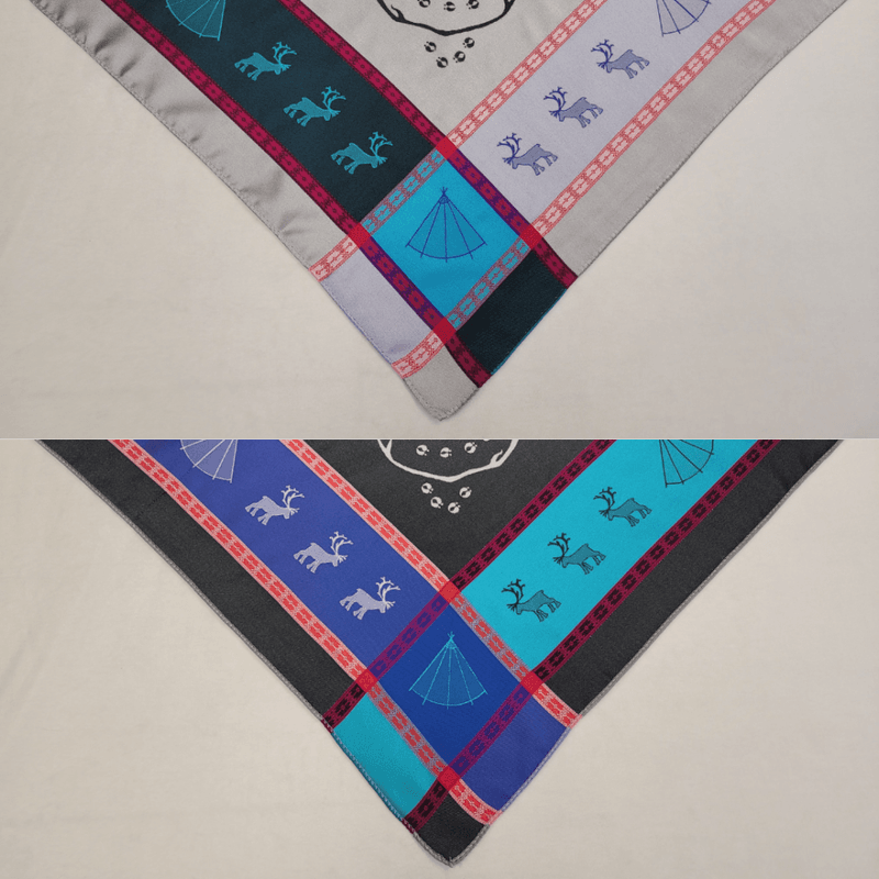 2308B  Låavtegelijnie  / Lavvosjal Svart