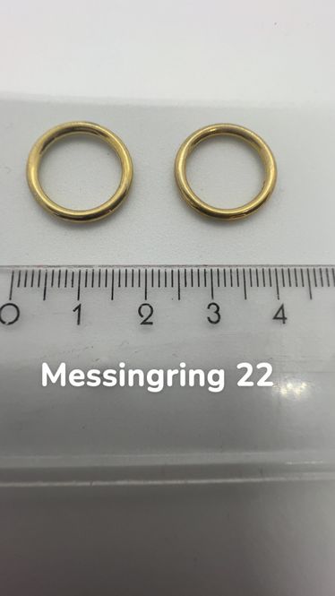 Hovedbilde Messingring nr 22, 13 mm